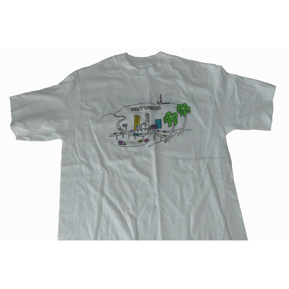 Vintage 90’s Hollywood Single Stitch T-Shirt MEDIUM Dolby Stereo Promo TEE - Picture 1 of 8